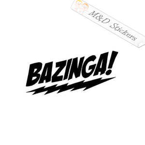 Bazinga (4.5" - 30") Vinyl Decal in Different colors & size for Cars/Bikes/Windows