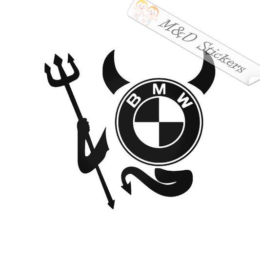 BMW Devil Logo (4.5" - 30") Vinyl Decal in Different colors & size for Cars/Bikes/Windows