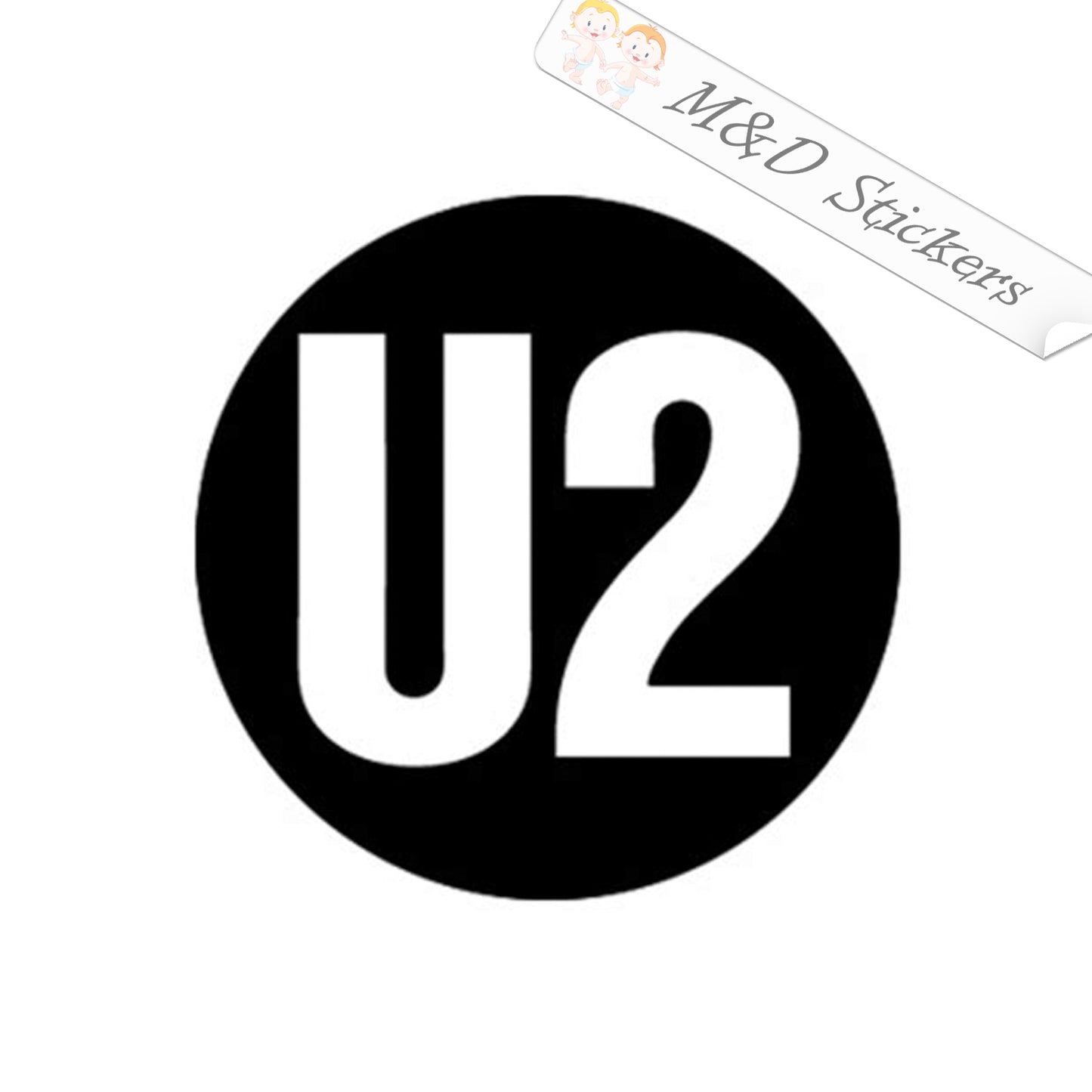 U2 Music band Logo (4.5" - 30") Vinyl Decal in Different colors & size for Cars/Bikes/Windows