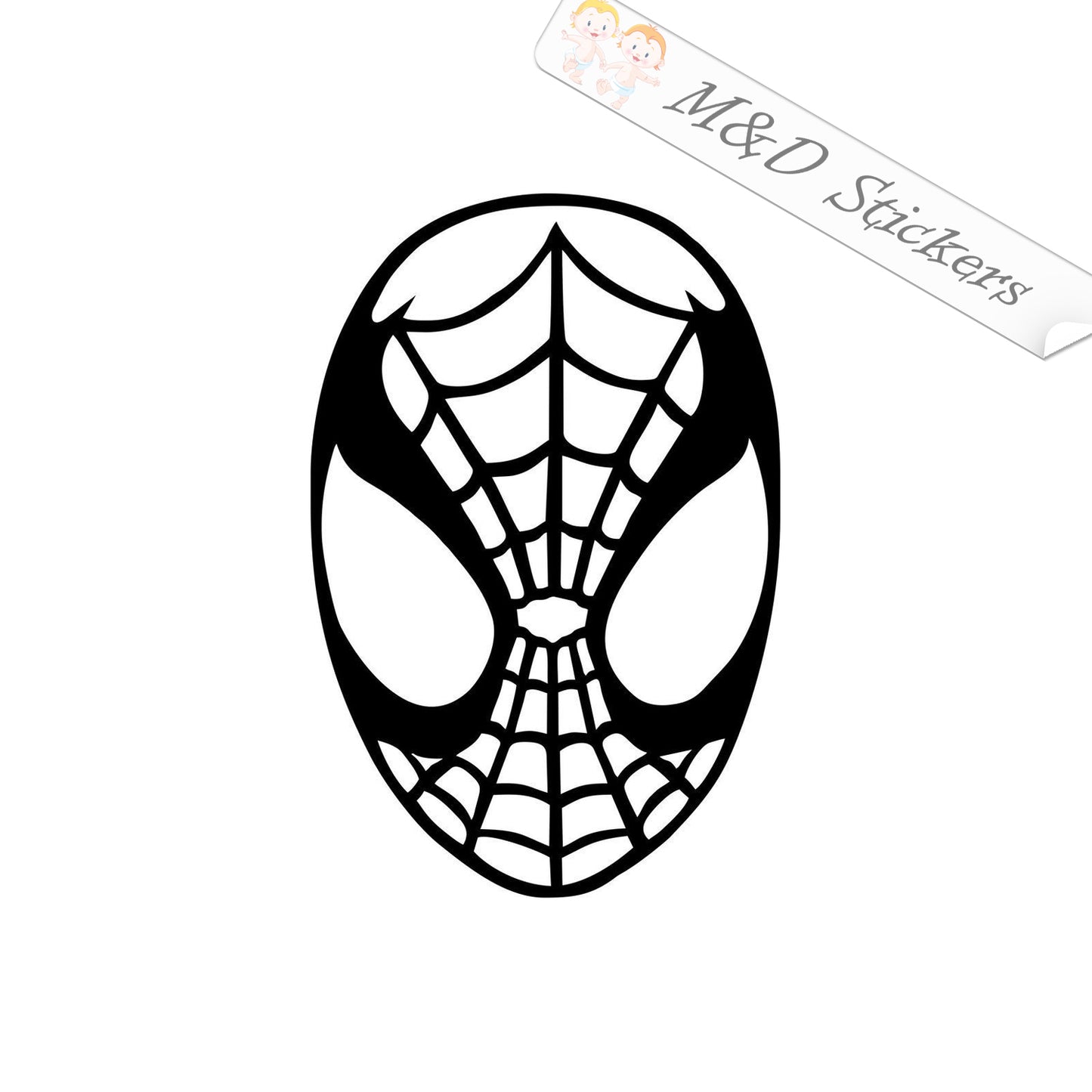 2x Spider man Vinyl Decal Sticker Different colors & size for Cars/Bikes/Windows