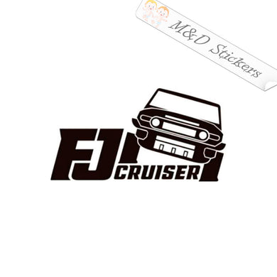 2x Toyota FJ Cruiser Vinyl Decal Sticker Different colors & size for Cars/Bikes/Windows