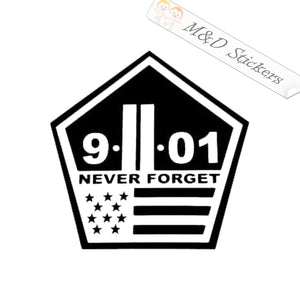 9/11 Vinyl Decal Sticker Different colors & size for Cars/Trucks/SUVs/Windows