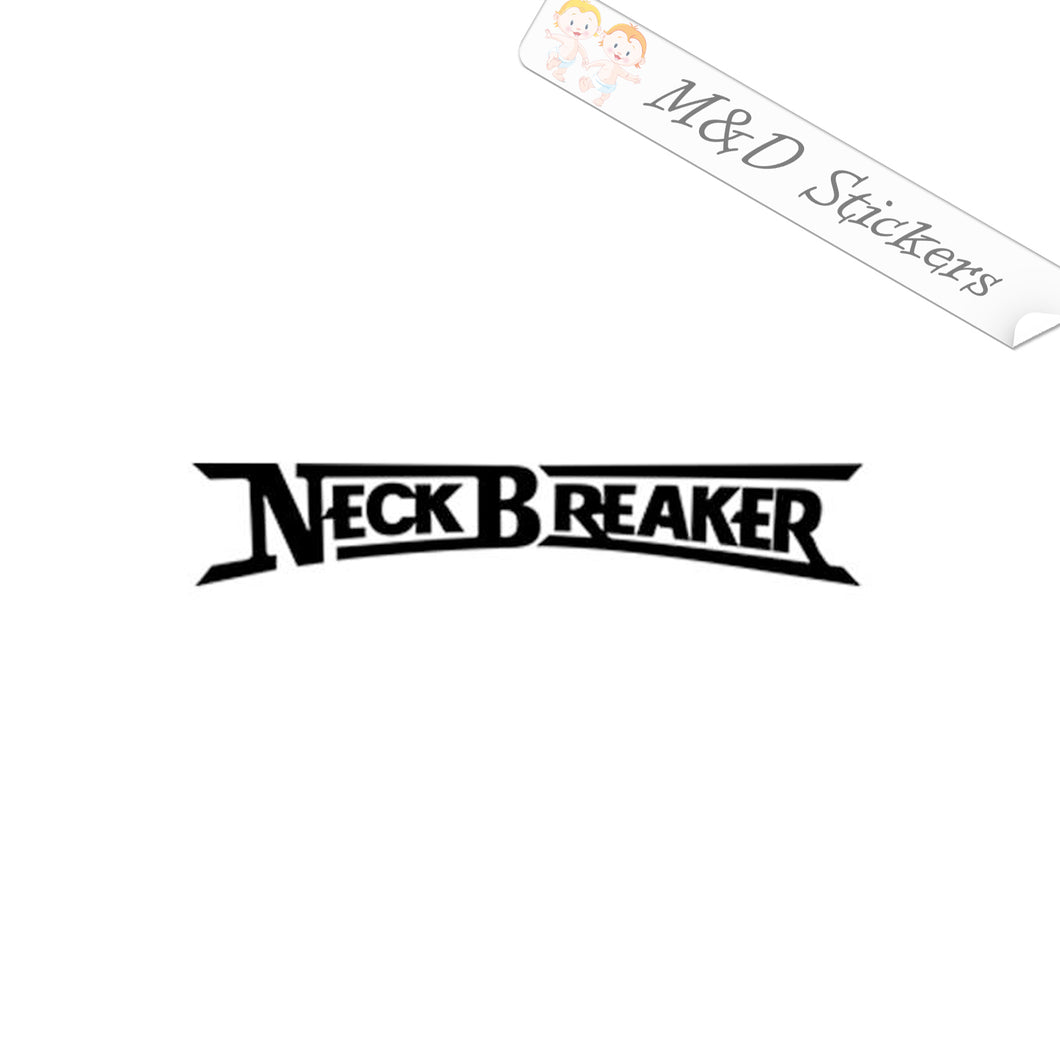 2x Neck breaker Vinyl Decal Sticker Different colors & size for Cars/Bikes/Windows