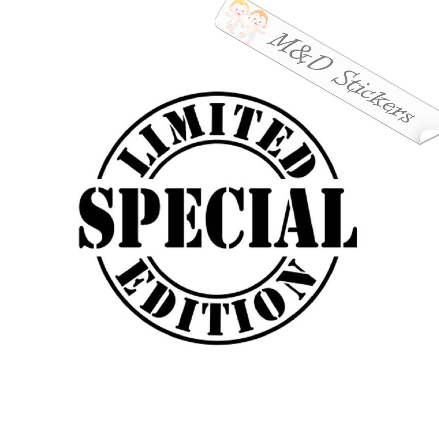 2x Limited Edition Vinyl Decal Sticker Different colors & size for Cars/Bikes/Windows
