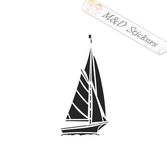 2x Yacht Vinyl Decal Sticker Different colors & size for Cars/Bikes/Windows