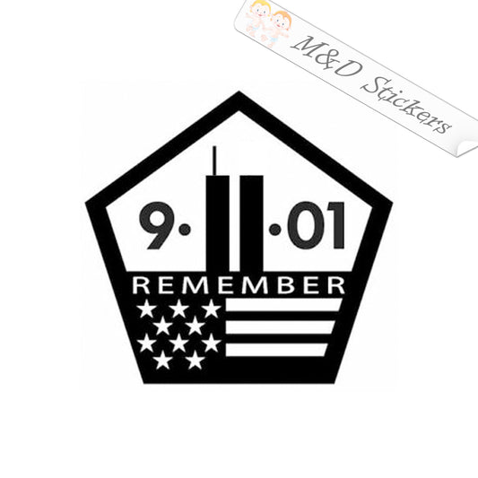 9/11 Vinyl Decal Sticker Different colors & size for Cars/Trucks/SUVs/Windows
