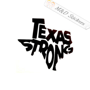 2x Texas Strong Vinyl Decal Sticker Different colors & size for Cars/Bikes/Windows