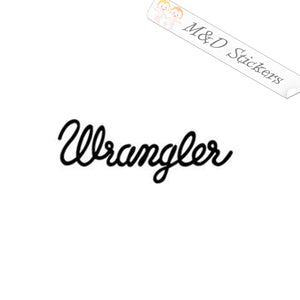 2x Wrangler Logo Vinyl Decal Sticker Different colors & size for Cars/Bikes/Windows