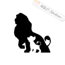 2x Lion King Vinyl Decal Sticker Different colors & size for Cars/Bikes/Windows