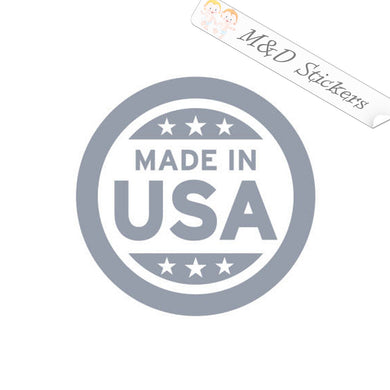 2x Made in the USA Vinyl Decal Sticker Different colors & size for Cars/Bikes/Windows