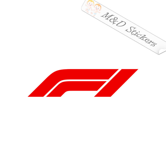 Formula 1 Logo (4.5" - 30") Vinyl Decal in Different colors & size for Cars/Bikes/Windows