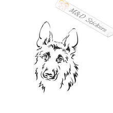 German Shepherd Dog (4.5" - 30") Vinyl Decal in Different colors & size for Cars/Bikes/Windows