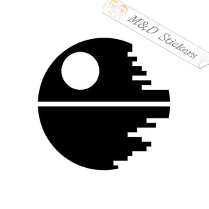 2x Star Wars Death Star Vinyl Decal Sticker Different colors & size for Cars/Bikes/Windows