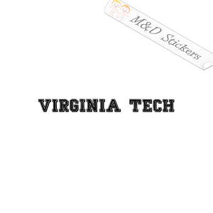 2x Virginia Tech VT Logo Vinyl Decal Sticker Different colors & size for Cars/Bikes/Windows