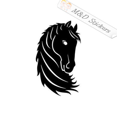2x Horse head Vinyl Decal Sticker Different colors & size for Cars/Bikes/Windows