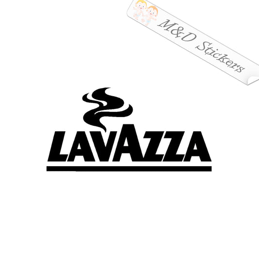 2x Lavazza coffee logo Vinyl Decal Sticker Different colors & size for Cars/Bikes/Windows