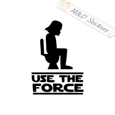2x Poop Use the force Vinyl Decal Sticker Different colors & size for Cars/Bikes/Windows