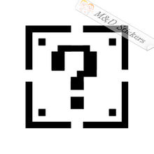 2x Super Mario secret box Vinyl Decal Sticker Different colors & size for Cars/Bikes/Windows