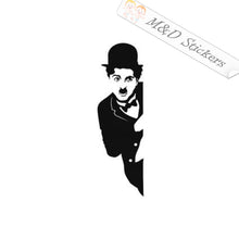 2x Charlie Chaplin Vinyl Decal Sticker Different colors & size for Cars/Bikes/Windows