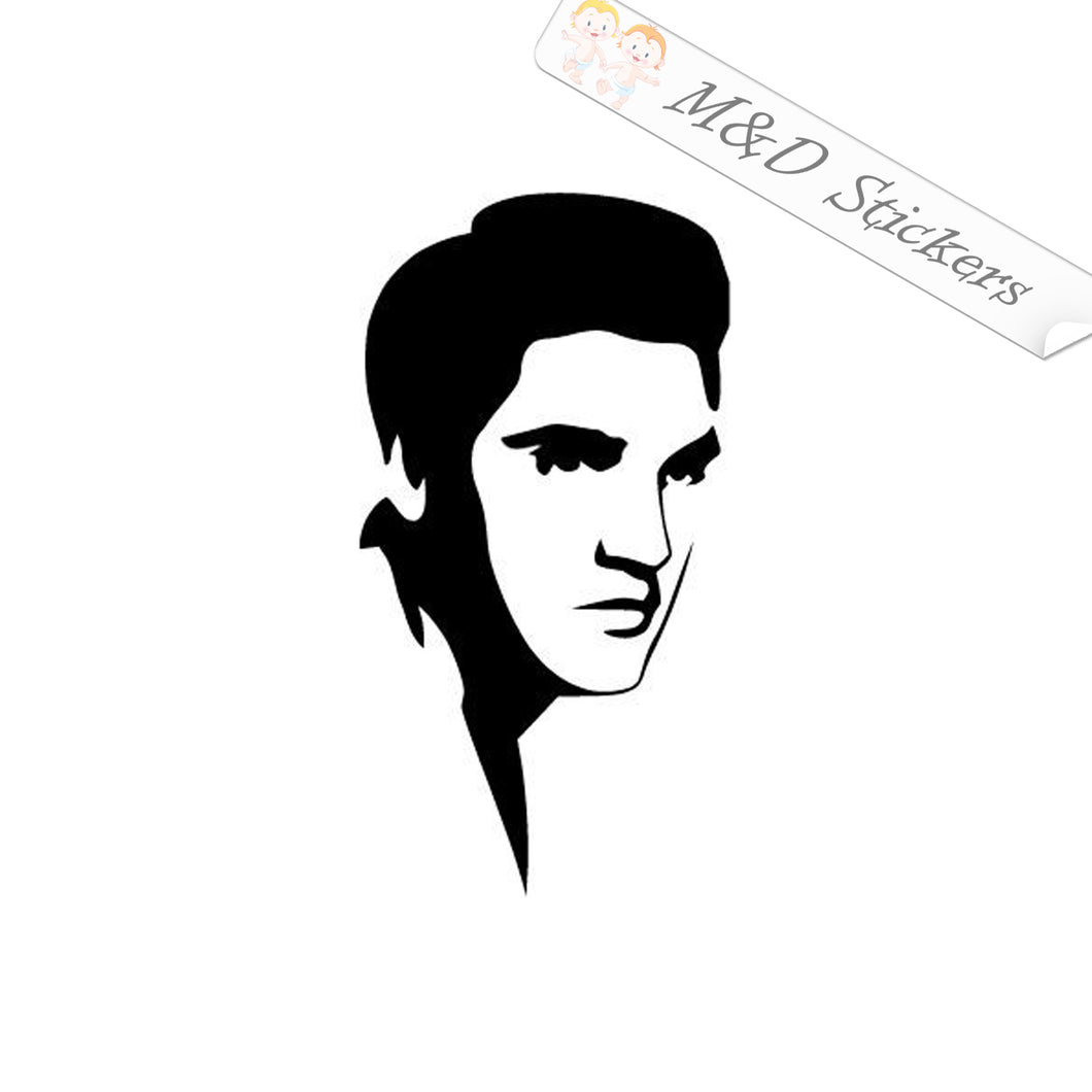 2x Elvis Presley Vinyl Decal Sticker Different colors & size for Cars/Bikes/Windows