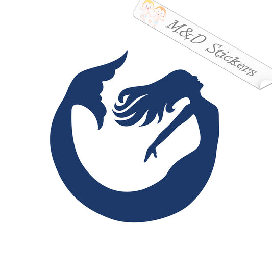 Norfolk City Mermaid Logo (4.5" - 30") Vinyl Decal in Different colors & size for Cars/Bikes/Windows