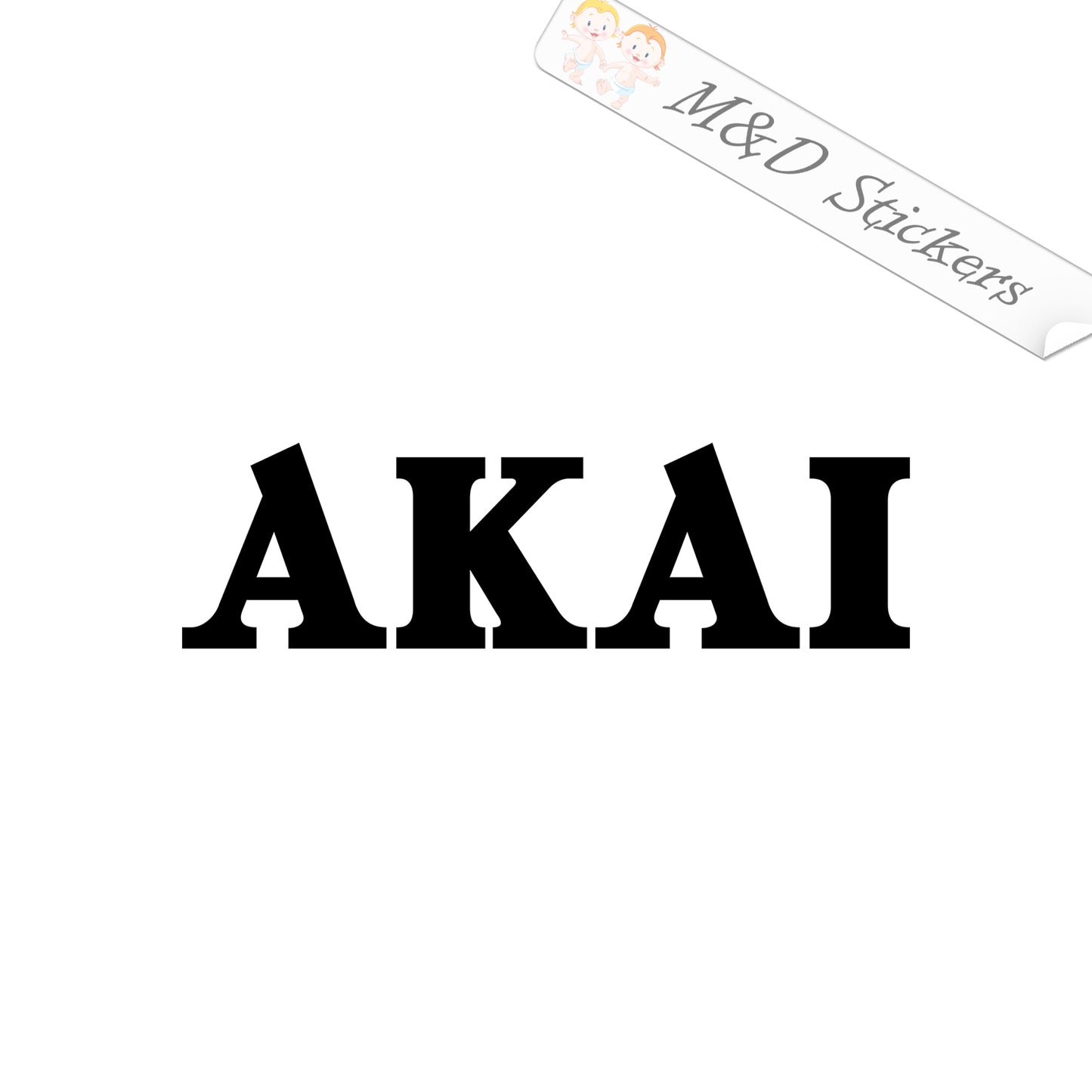 Akai logo Music Hardware (4.5" - 30") Vinyl Decal in Different colors & size for Cars/Bikes/Windows