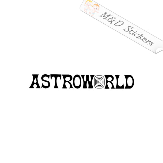 2x Astro World Travis Scott Music Festival Vinyl Decal Sticker Different colors & size for Cars/Bikes/Windows