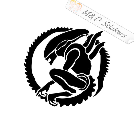 Alien Xenomorph (4.5" - 30") Vinyl Decal in Different colors & size for Cars/Bikes/Windows