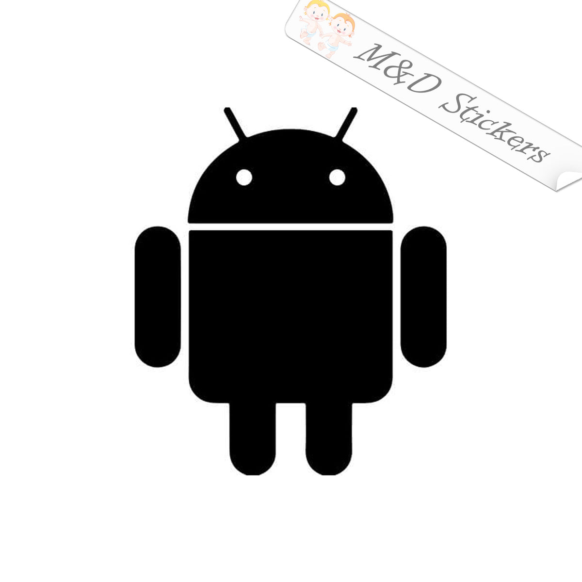 2x Android Logo Vinyl Decal Sticker Different Colors Size For Cars B 2x Android Logo Vinyl Decal Sticker Different Colors Size For Cars B