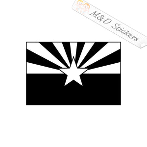 2x Arizona State Flag Vinyl Decal Sticker Different colors & size for Cars/Bikes/Windows