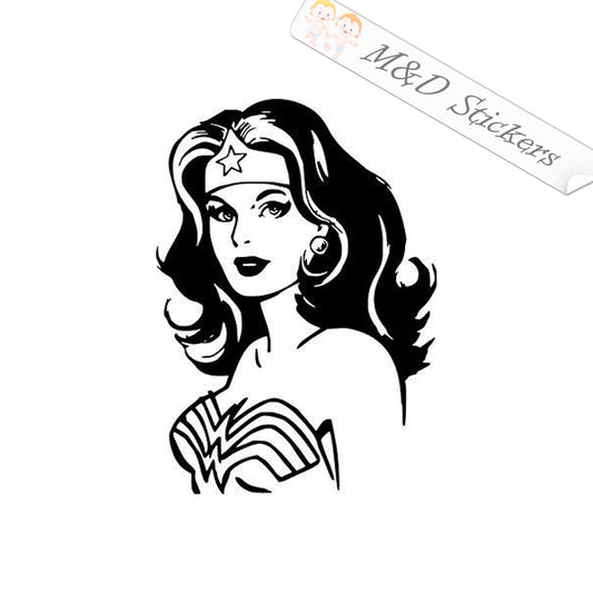Wonder Woman (4.5" - 30") Vinyl Decal in Different colors & size for Cars/Bikes/Windows
