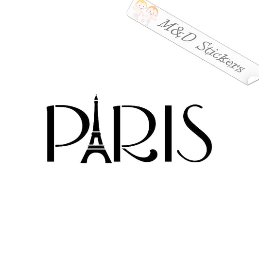 2x Paris France Vinyl Decal Sticker Different colors & size for Cars/Bikes/Windows