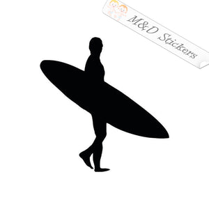 2x Surfer Vinyl Decal Sticker Different colors & size for Cars/Bikes/Windows