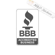 BBB Accredited business sign (4.5" - 30") Vinyl Decal in Different colors & size for Cars/Bikes/Windows