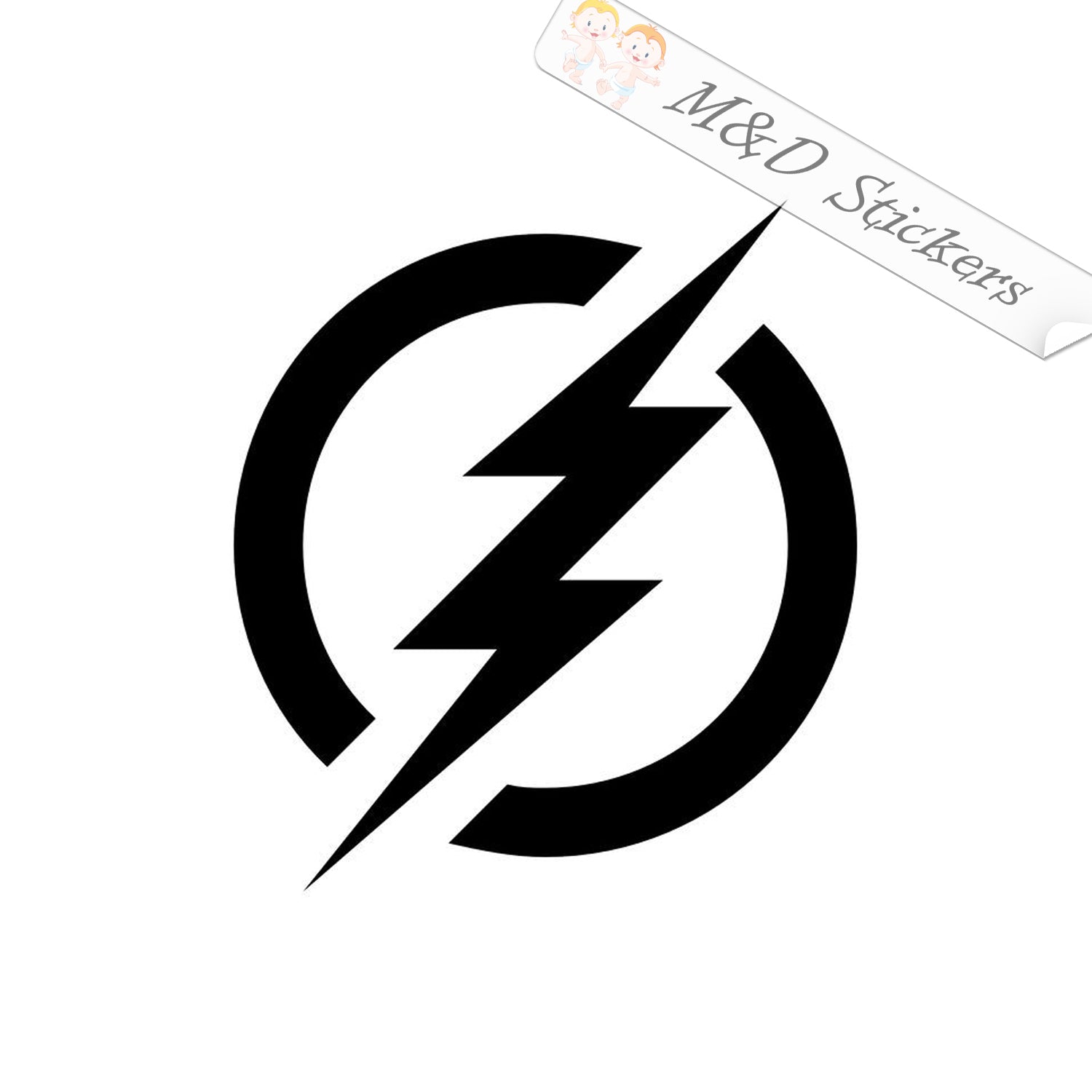 Flash Ribbon Sticker 2x Flash Logo Vinyl Decal Sticker Different colors & size for Cars/Bik ...