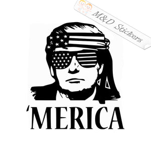 Trump Hippie (4.5" - 30") Vinyl Decal in Different colors & size for Cars/Bikes/Windows