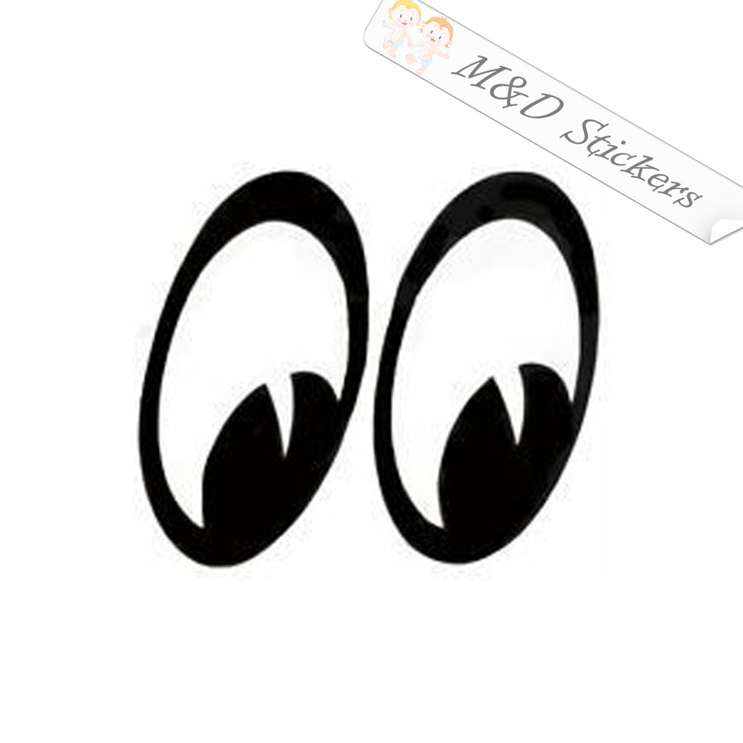 2x Eyes watching you Vinyl Decal Sticker Different colors & size for Cars/Bikes/Windows