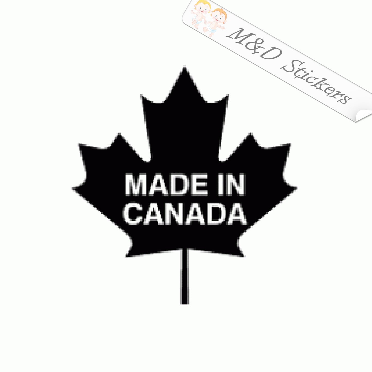 2x Made in Canada / fait au Canada Vinyl Decal Sticker Different colors & size for Cars/Bikes/Windows