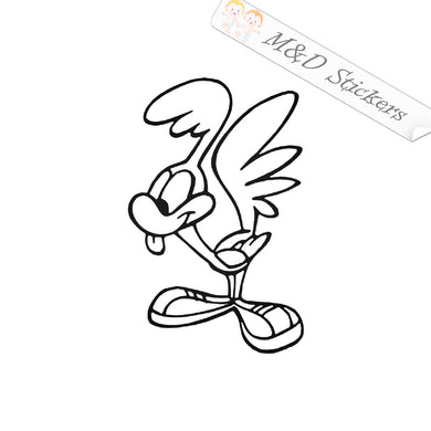 2x Roadrunner Vinyl Decal Sticker Different colors & size for Cars/Bikes/Windows