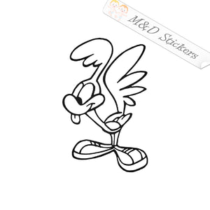 2x Roadrunner Vinyl Decal Sticker Different colors & size for Cars/Bikes/Windows