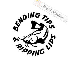 Bending Tips Ripping Lips (4.5" - 30") Vinyl Decal in Different colors & size for Cars/Bikes/Windows