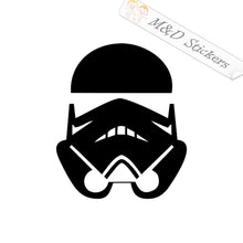 2x Stormtrooper Vinyl Decal Sticker Different colors & size for Cars/Bikes/Windows