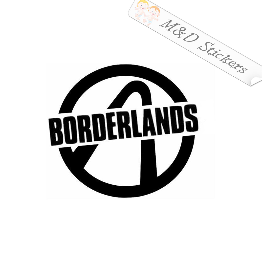 2x Borderlands logo Vinyl Decal Sticker Different colors & size for Cars/Bikes/Windows