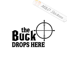 The Buck Drops Here (4.5" - 30") Vinyl Decal in Different colors & size for Cars/Bikes/Windows