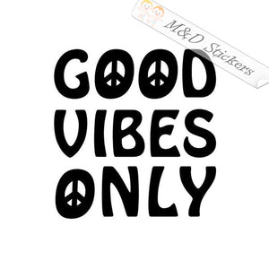 Good Vibes Only (4.5" - 30") Vinyl Decal in Different colors & size for Cars/Bikes/Windows