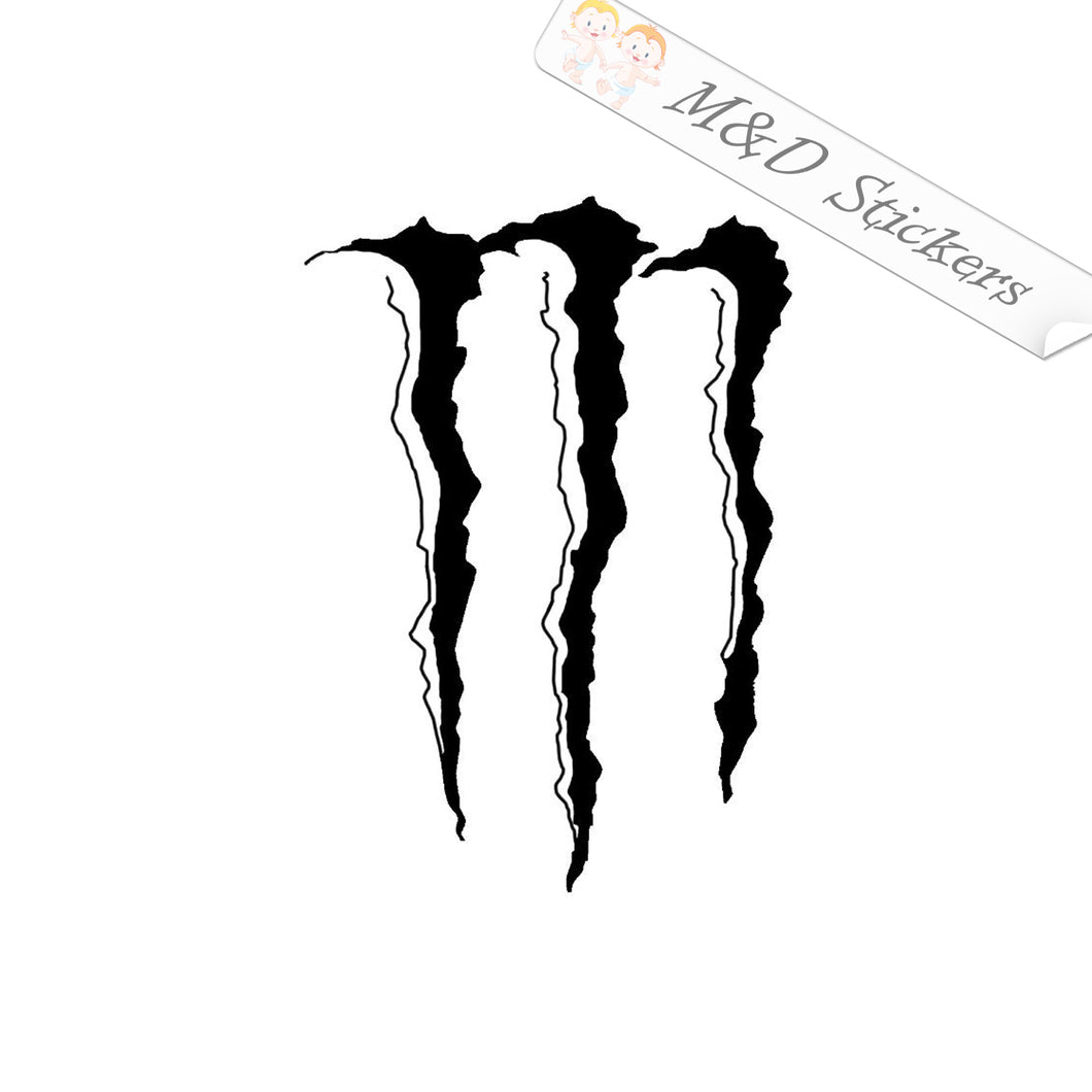 2x Monster Energy Logo Vinyl Decal Sticker Different colors & size for Cars/Bikes/Windows