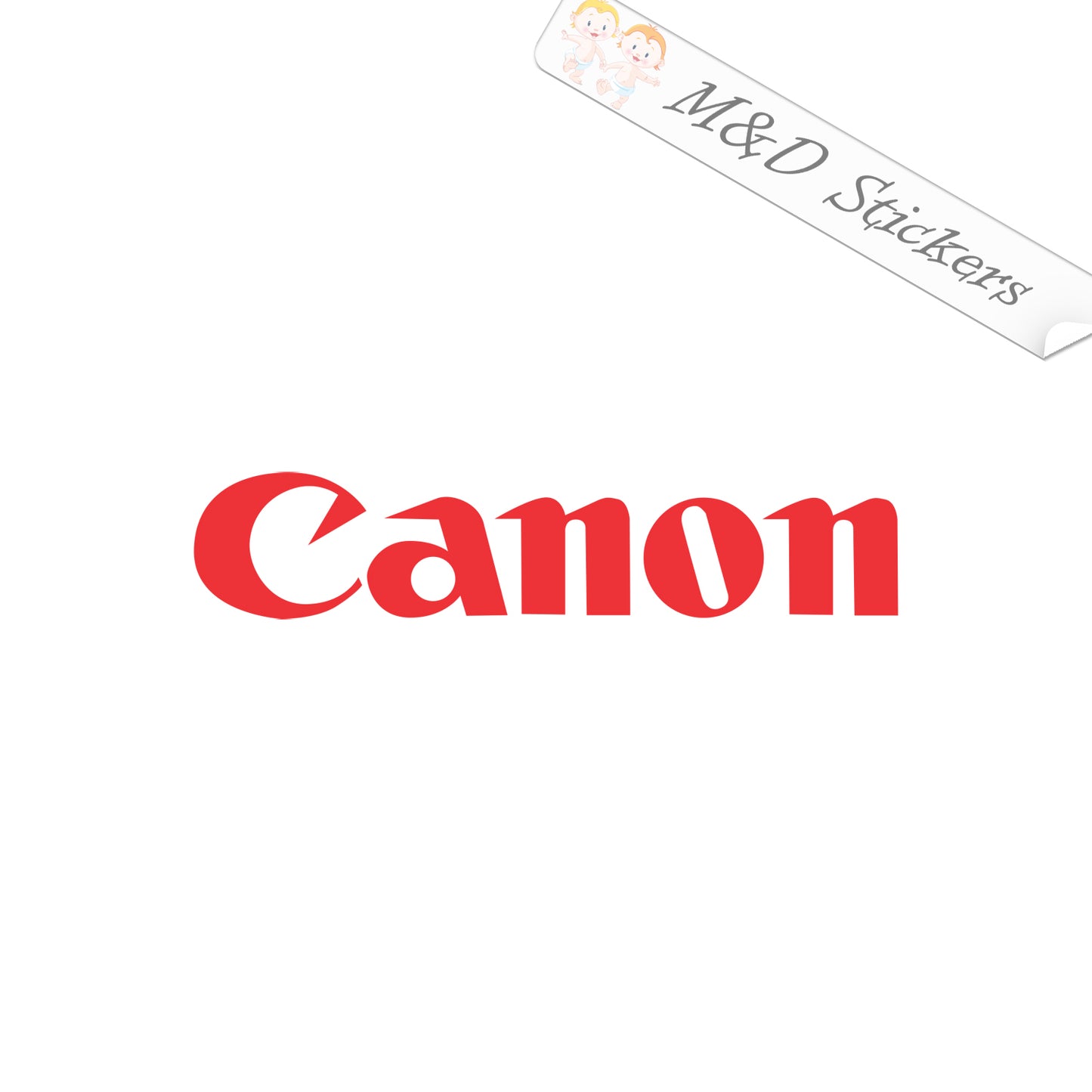 2x Canon Logo Vinyl Decal Sticker Different colors & size for Cars/Bikes/Windows