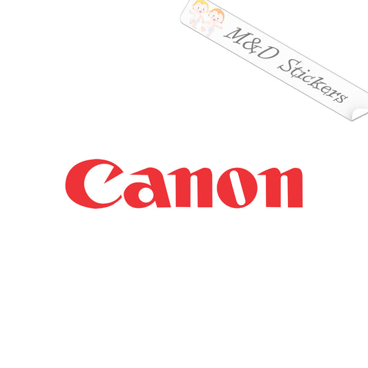 2x Canon Logo Vinyl Decal Sticker Different colors & size for Cars/Bikes/Windows