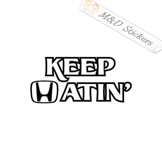 2x Honda - Keep hating Vinyl Decal Sticker Different colors & size for Cars/Bikes/Windows