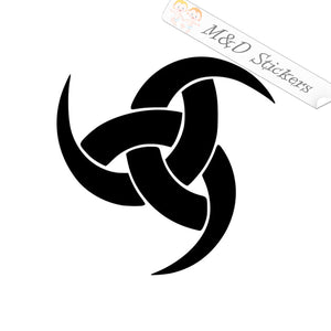Odin Horn Symbol (4.5" - 30") Vinyl Decal in Different colors & size for Cars/Bikes/Windows